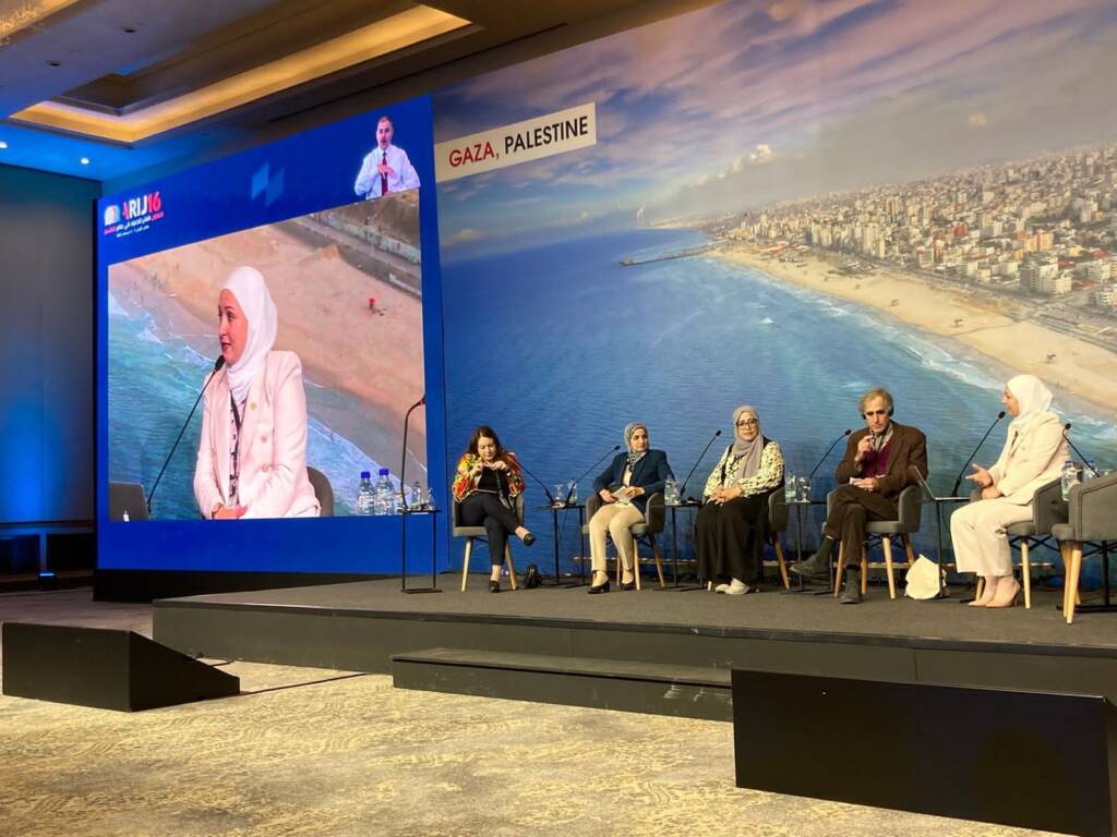  أكدت المديرة العامة لأريج روان الضامن أن ملتقى هذا العام يجسد روح التحدي والإصرار 