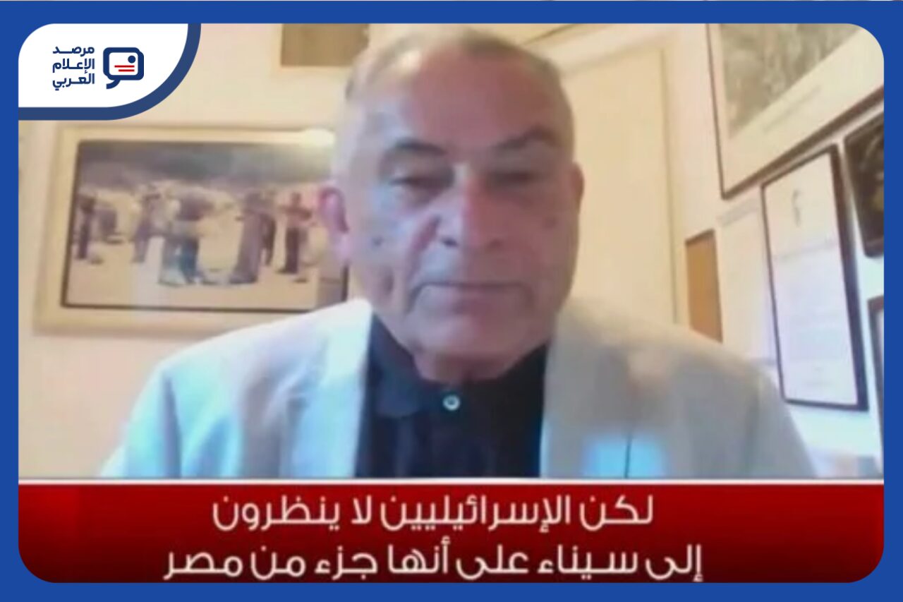 لقطة من مداخلة الصحفي الإسرائيلي جدعون ليفي على قناة القاهرة والناس